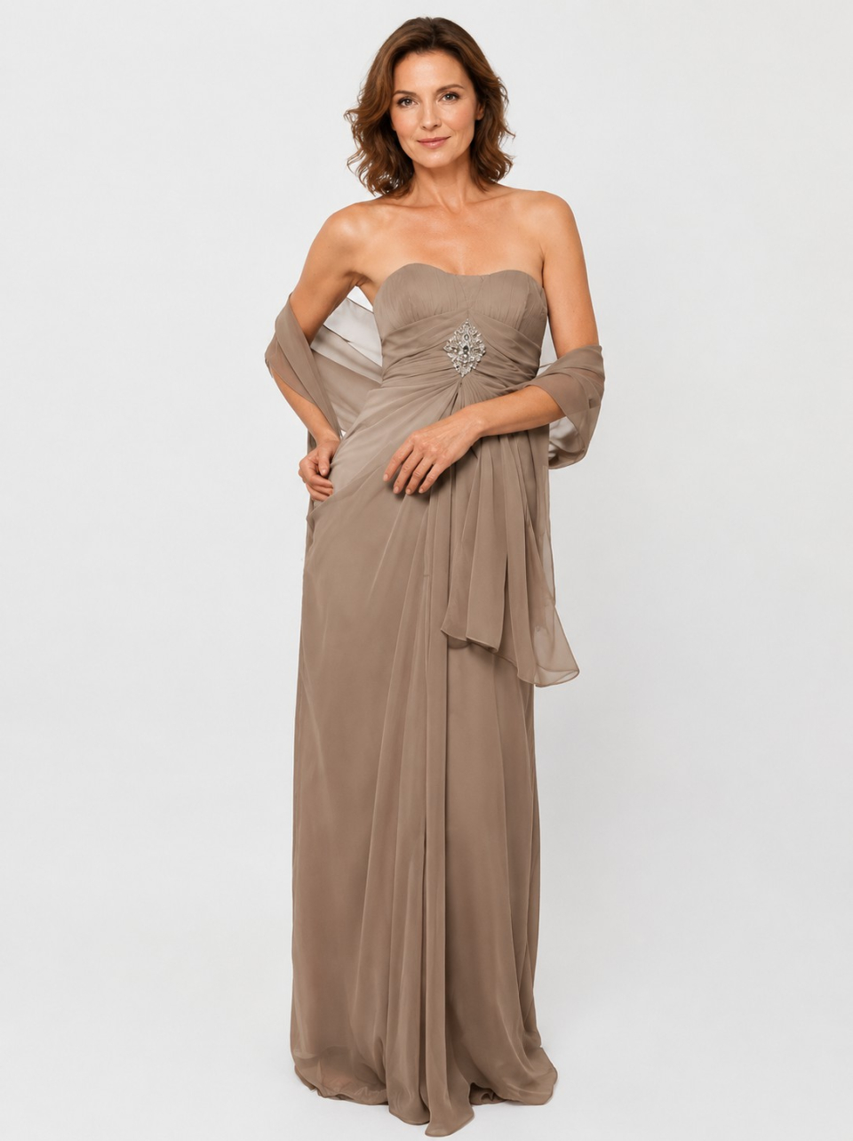 sexy mother of the bride dress_Blue Pastel