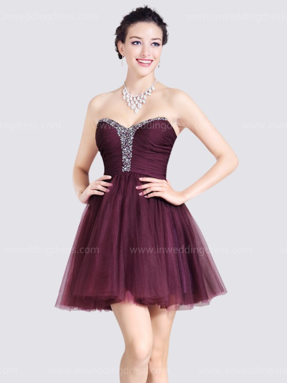 sexy prom dress_Berry