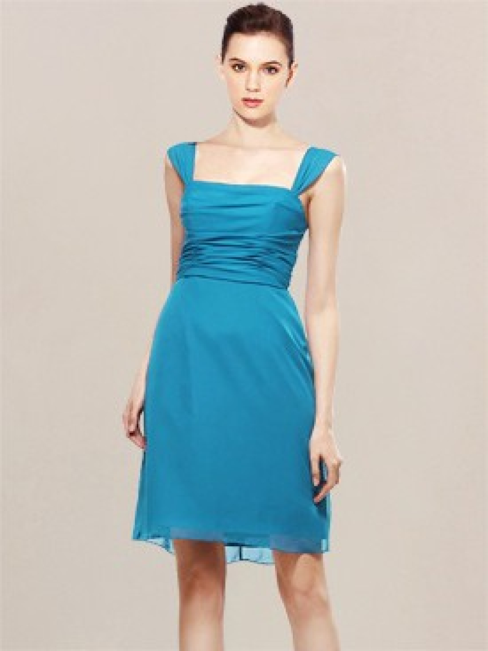 short bridesmaid dress_Marine Blue