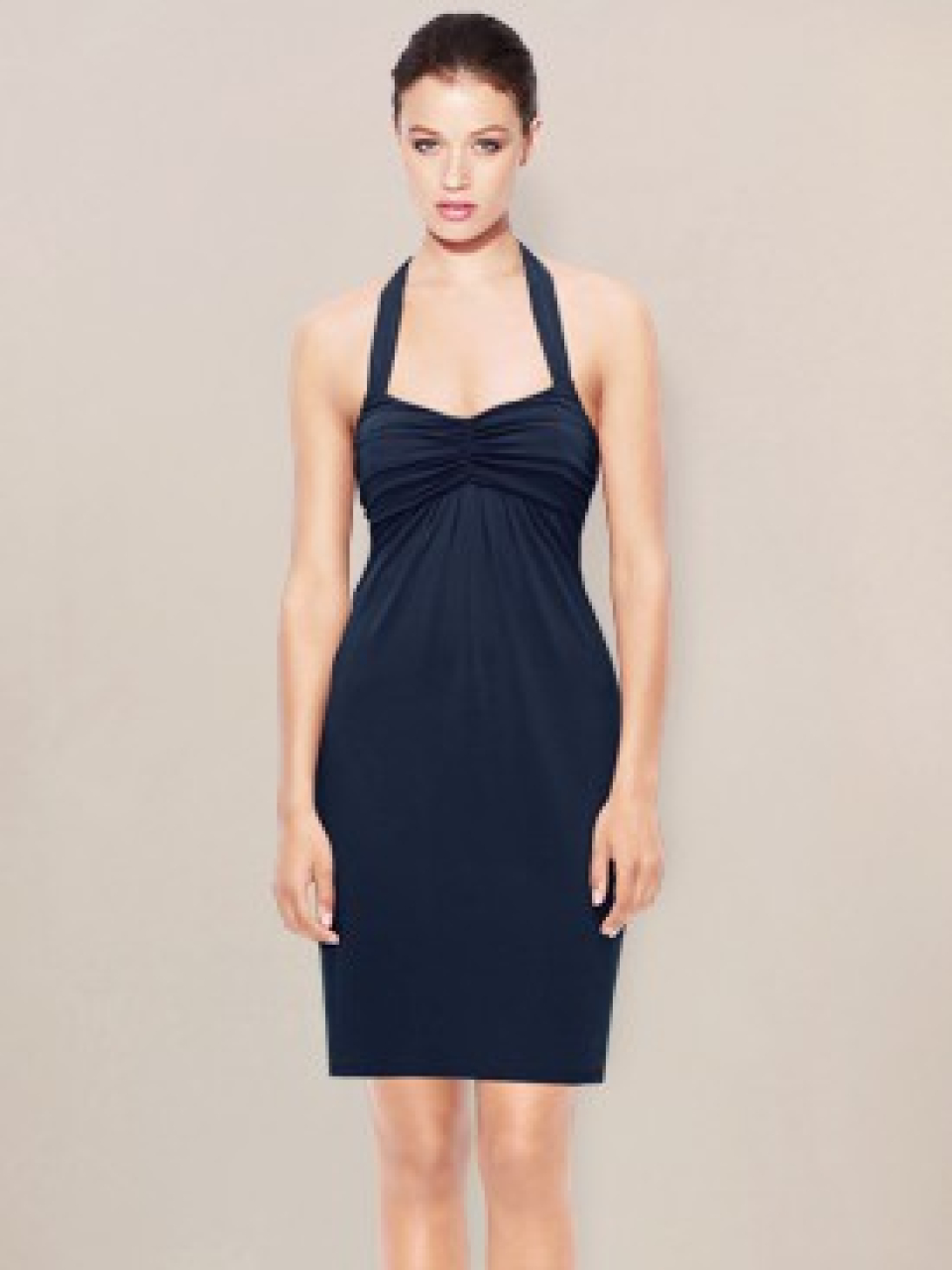 short bridesmaid dress_Navy