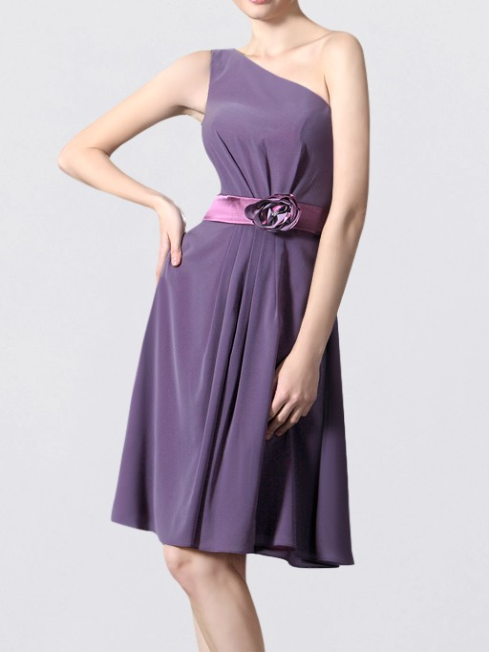 Short Bridesmaid Dresses_Purple / Tea Rose