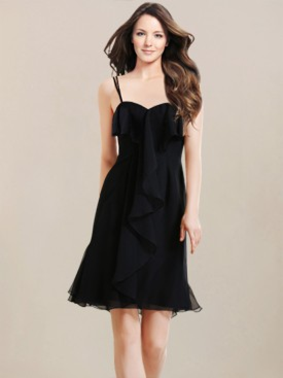 short bridesmaid dresses_Black