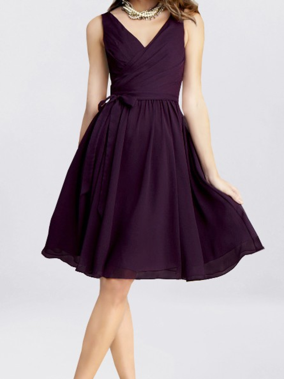 short bridesmaid dresses_Grape