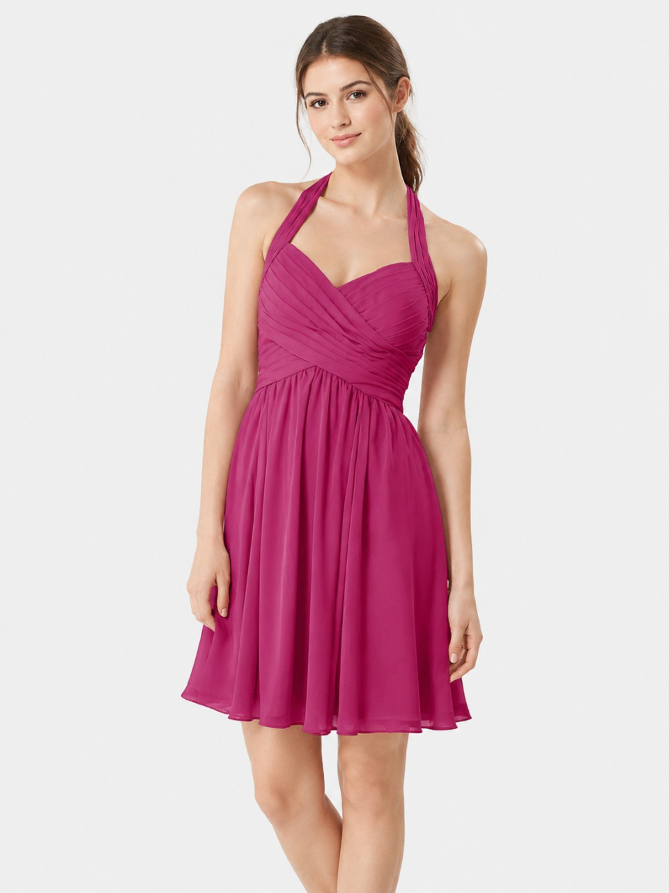 short bridesmaid dresses_Lipstick