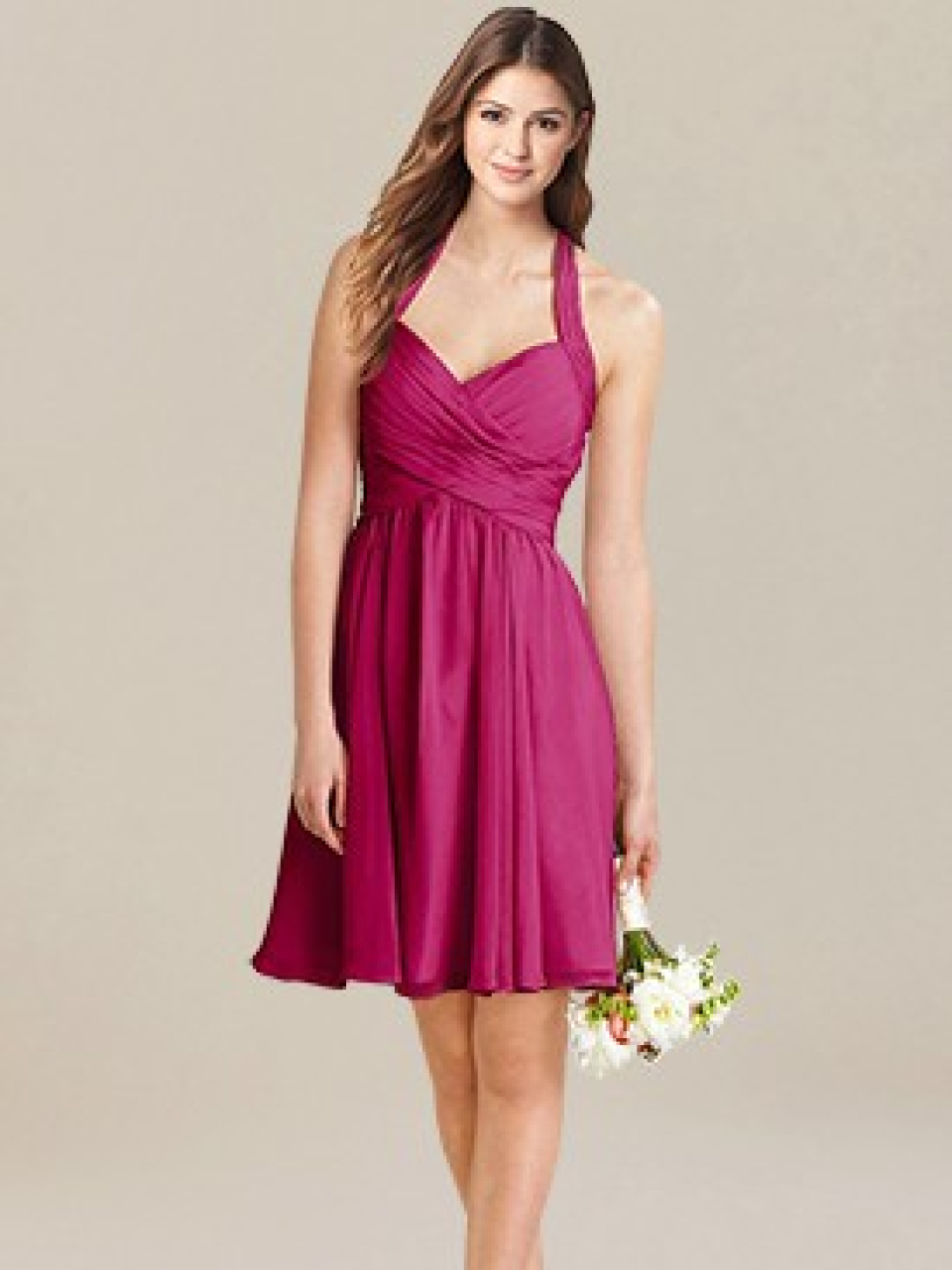 short bridesmaid dresses_Lipstick