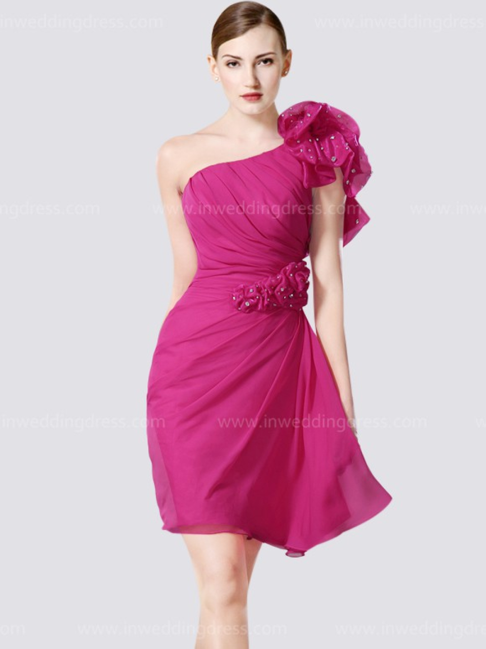 Short Dresses Prom_Fuchsia