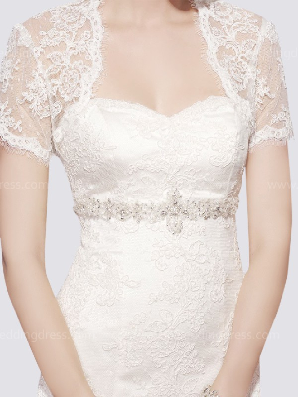 Spitze-Hochzeitsjacke