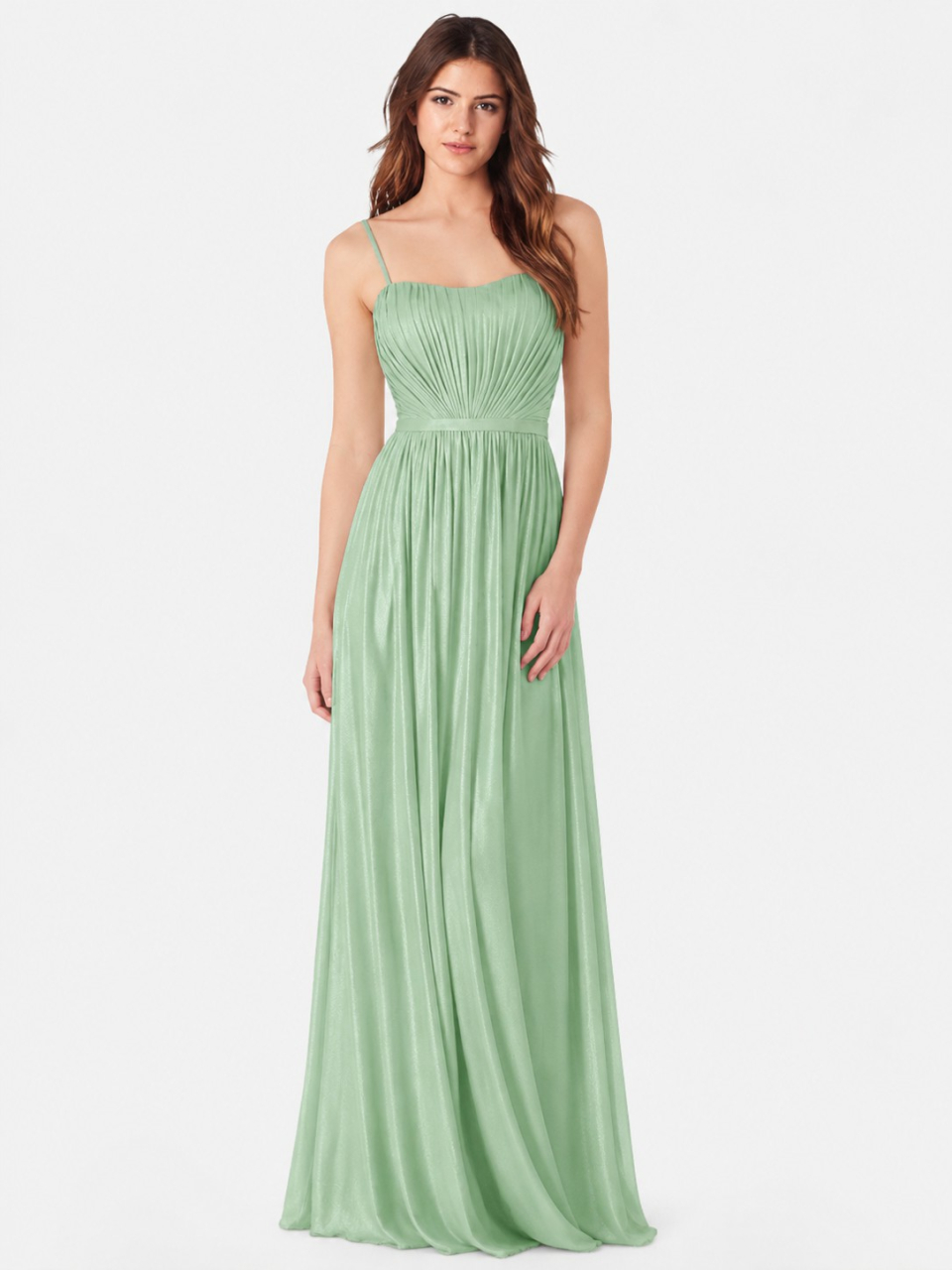 robe de demoiselle d'honneur simples_Glass Green