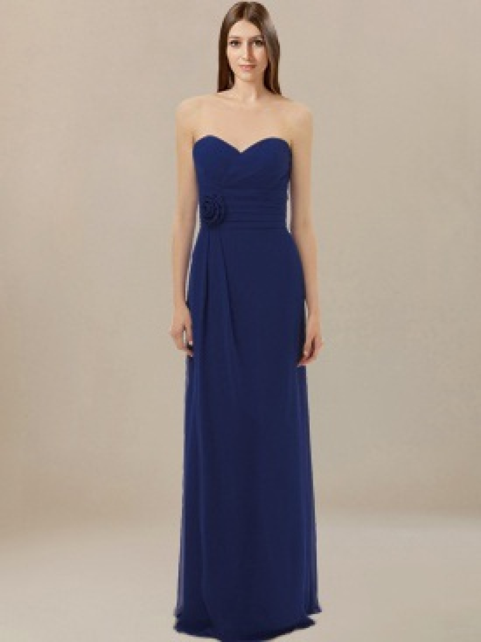strapless bridesmaid dress_Indigo