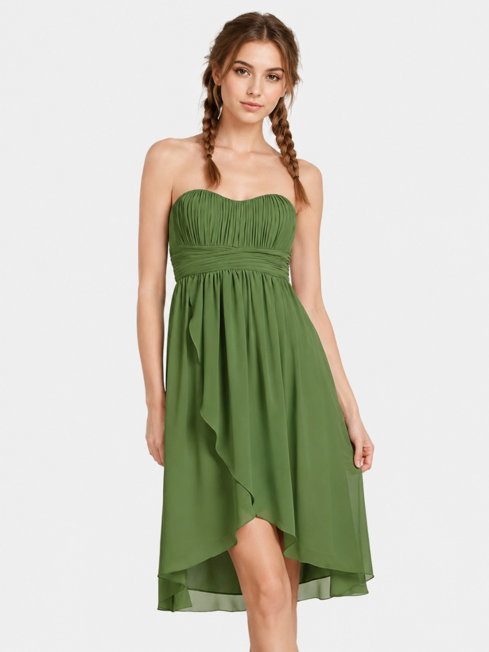robe de demoiselle d'honneur simple_Clover