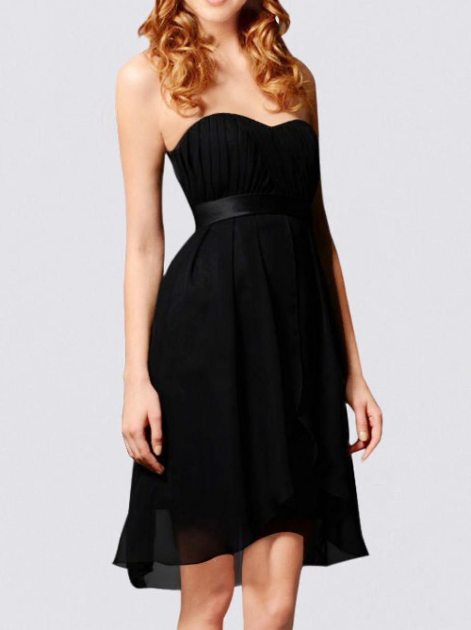 simple bridesmaid dresses_Black