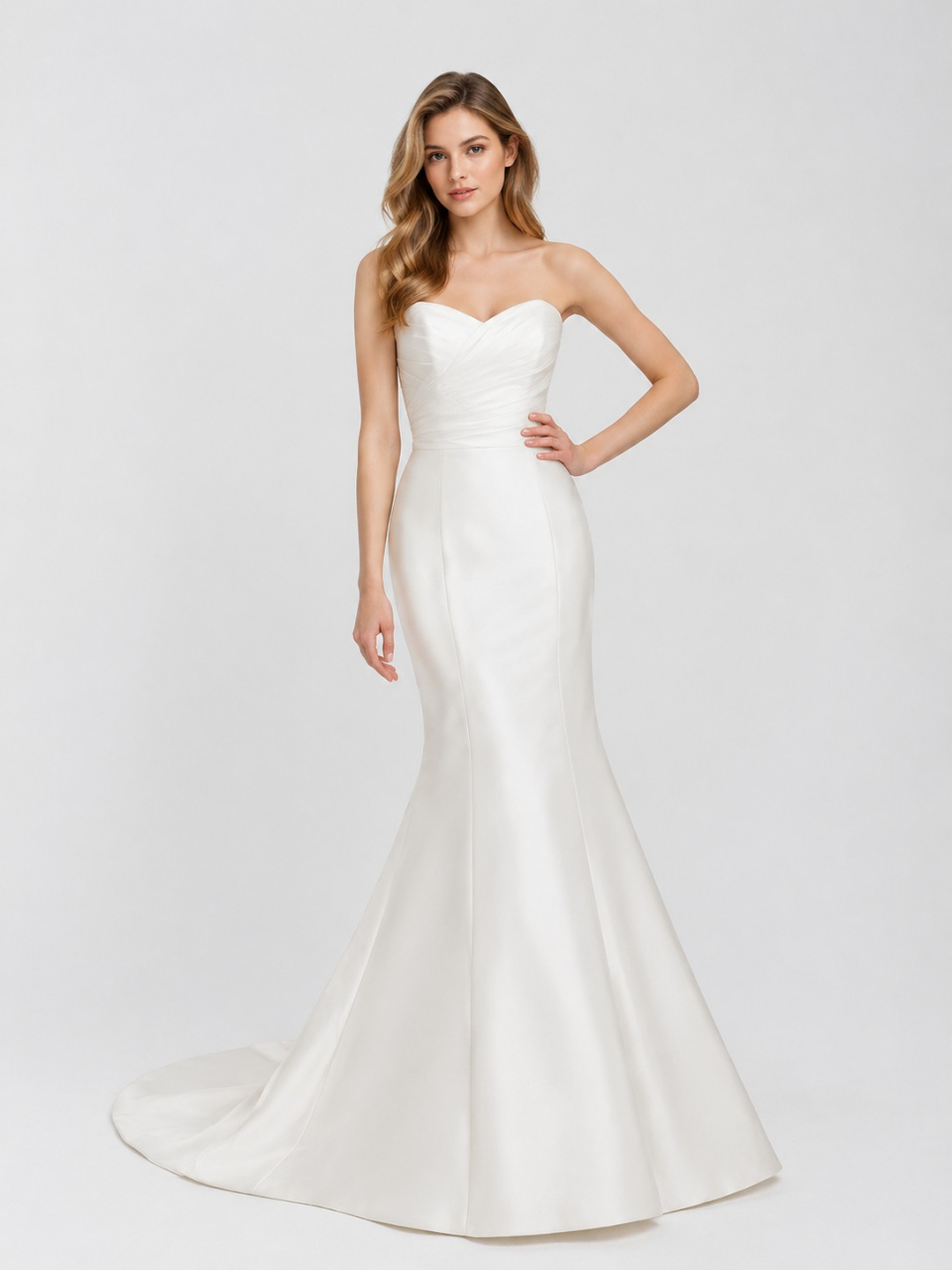 simple mermaid wedding dress