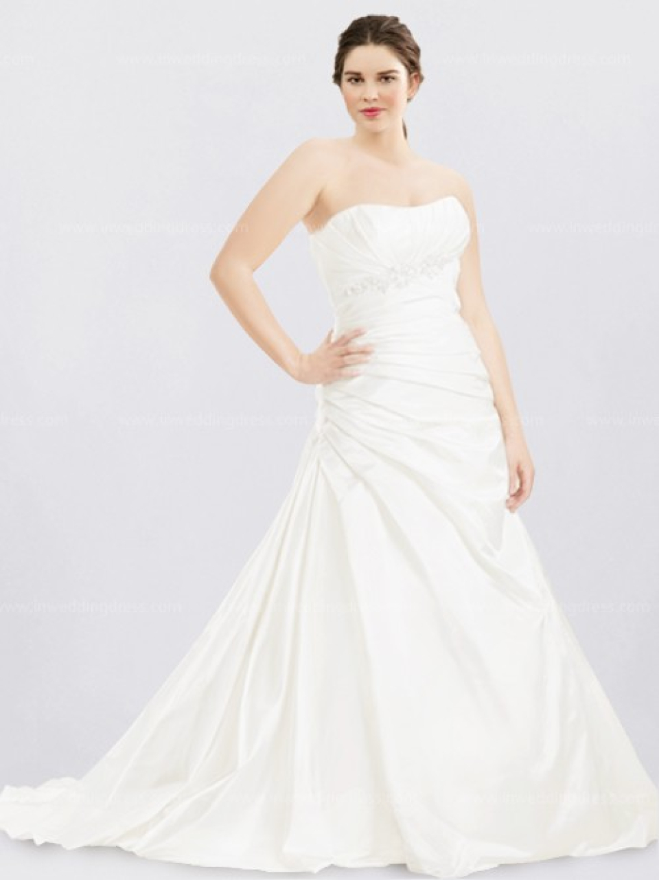 Simple Plus Size Wedding Dress