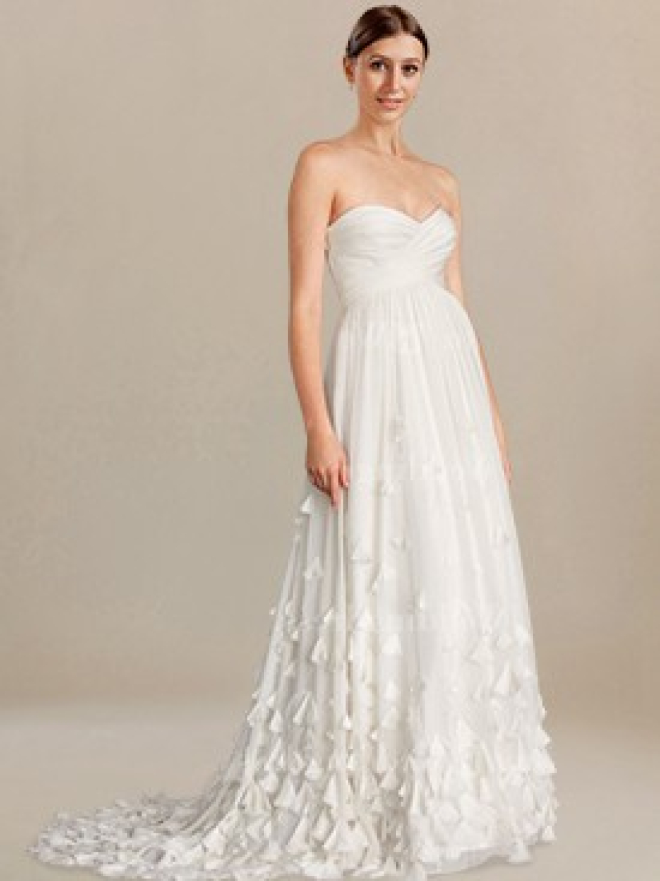 Trägerloses Brautkleid