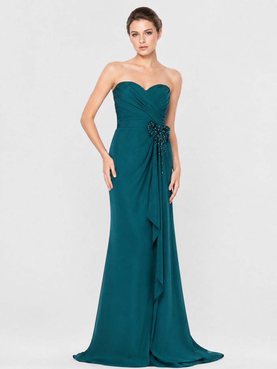robe de demoiselle d'honneur de printemps_Teal