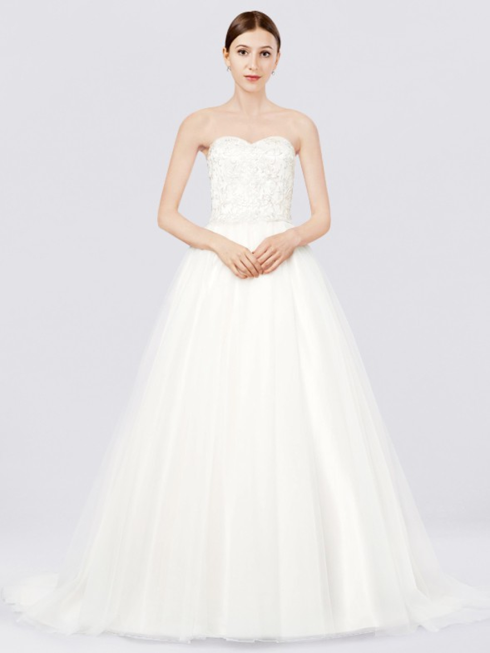 strapless ball gown wedding dress