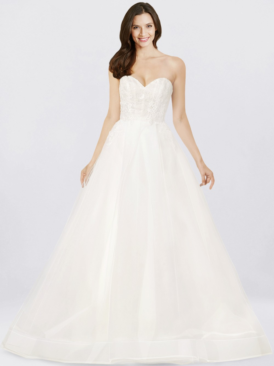 strapless wedding dress