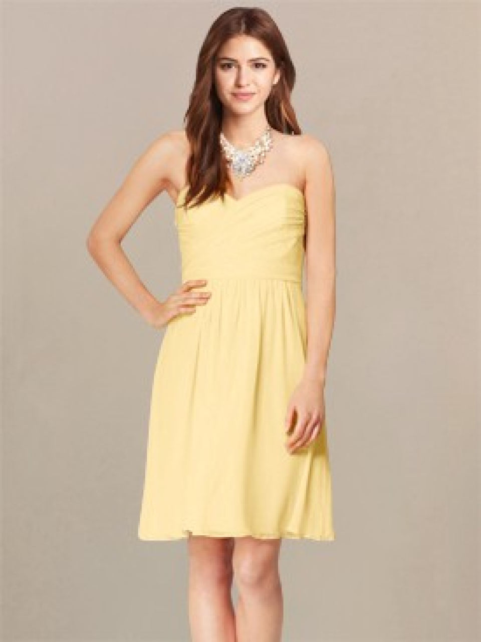strapless bridesmaid dresses_Sunshine