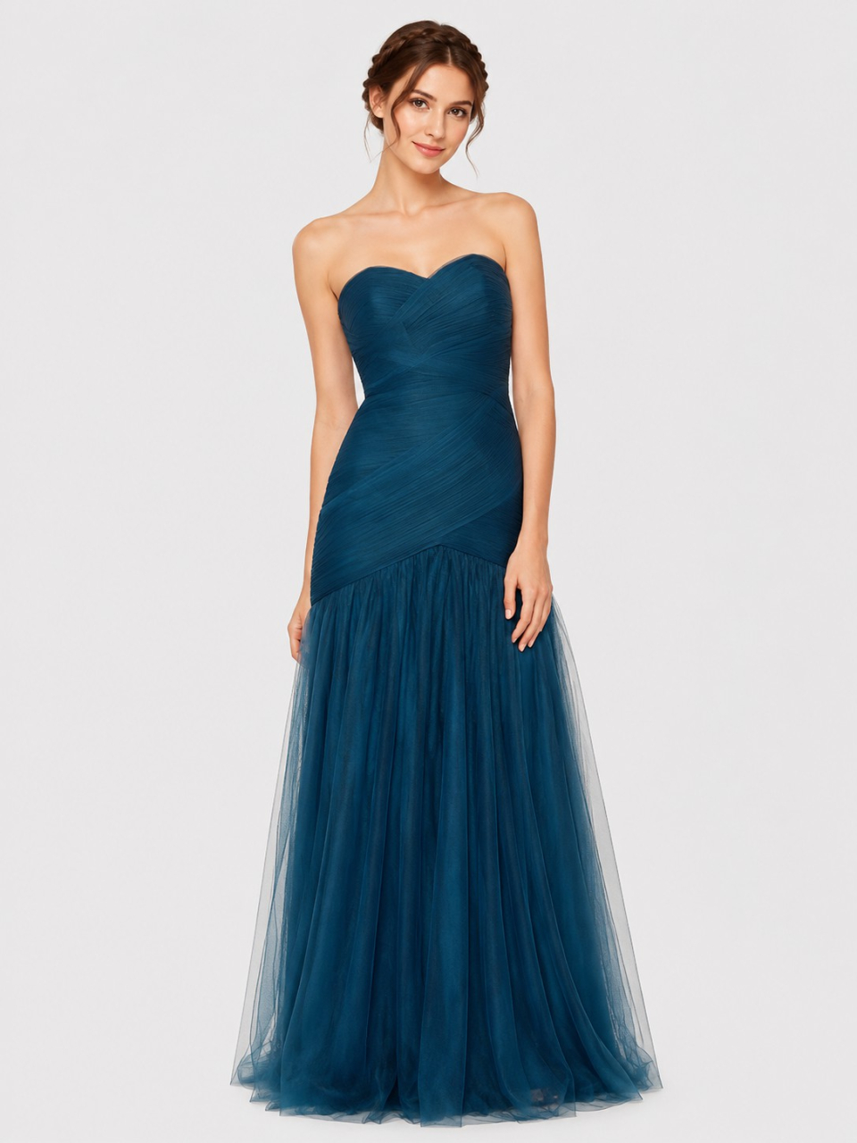 robes de demoiselle d'honneur bretelles_Teal