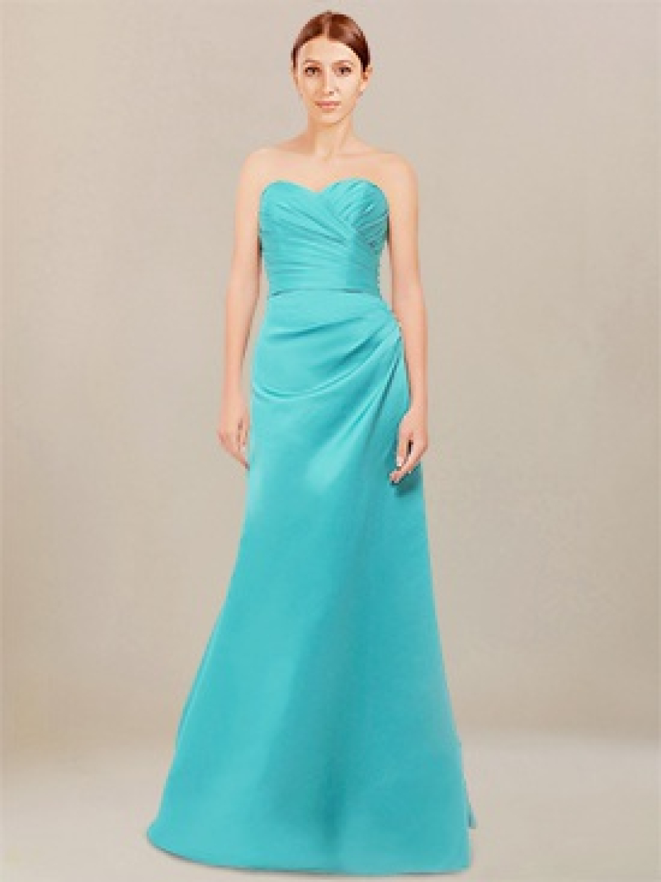 strapless bridesmaid dresses_Pool