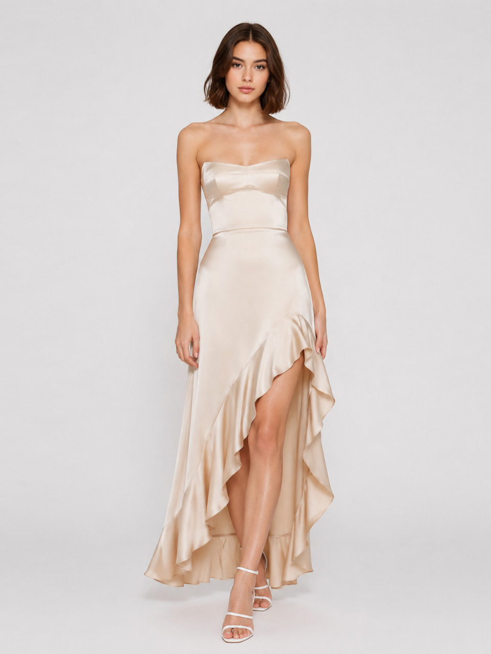 satin prom dresses