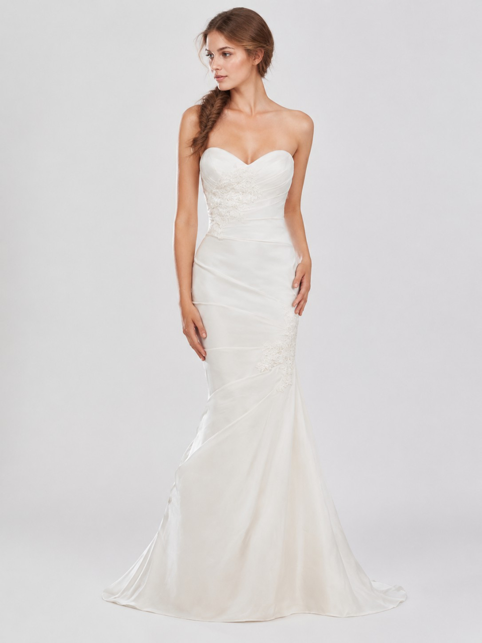strapless mermaid style wedding dress