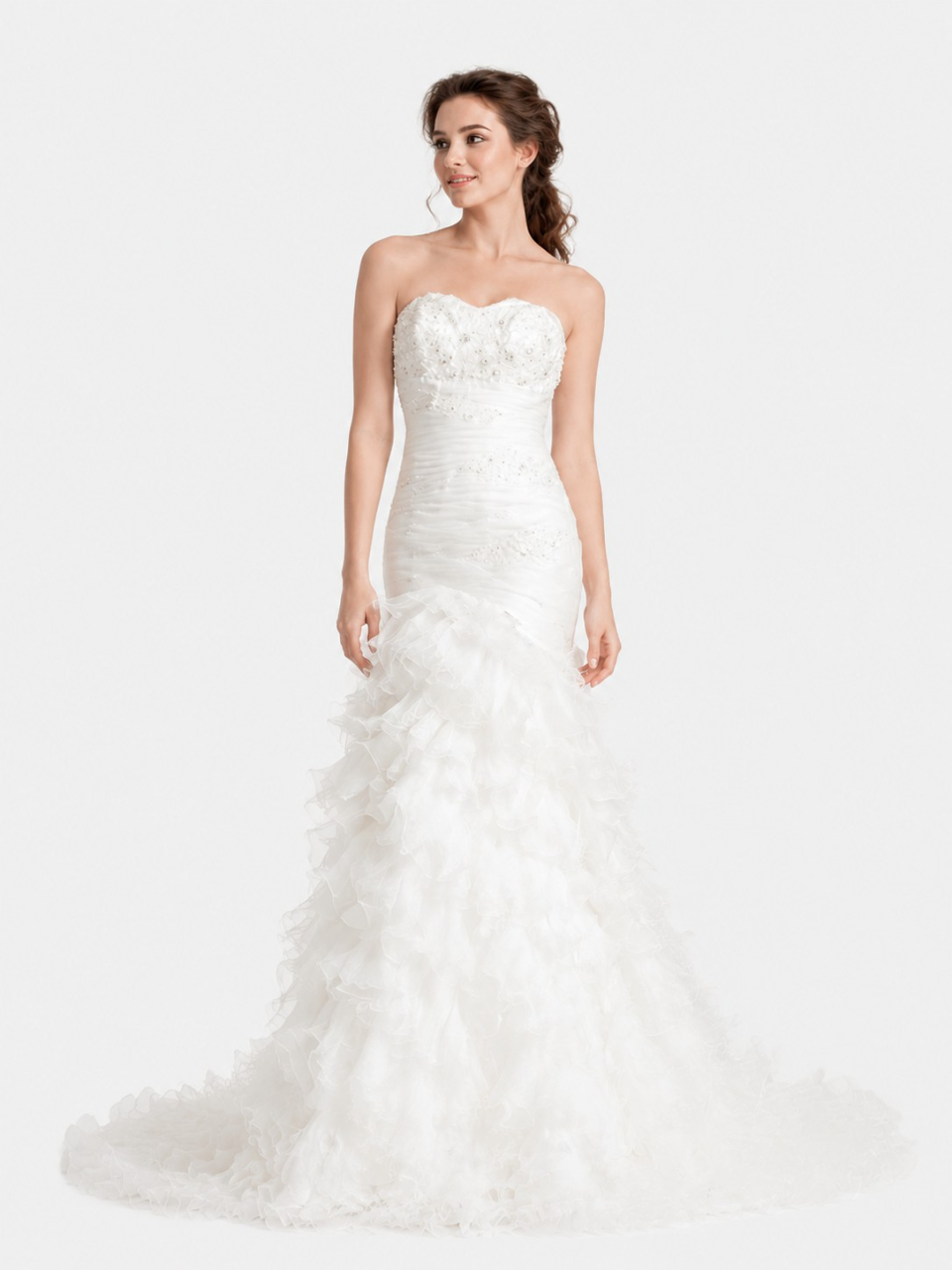 Strapless Mermaid Brautkleid