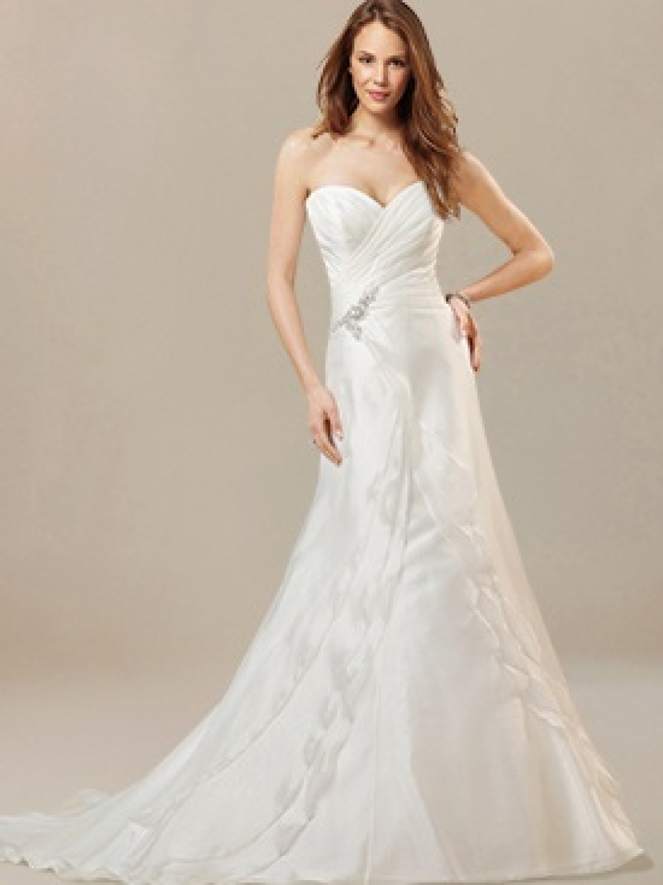 strapless princess wedding dress