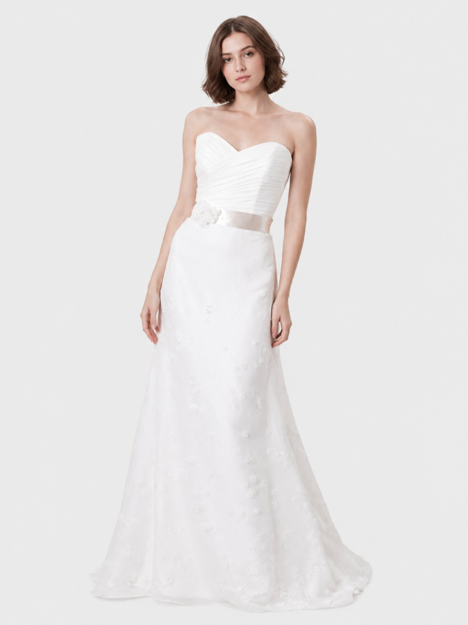 strapless sweetheart wedding dress