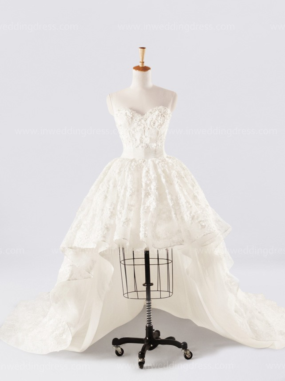 strapless wedding dress