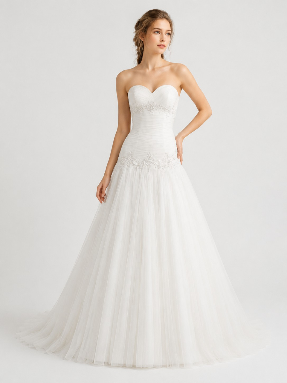 strapless wedding dress