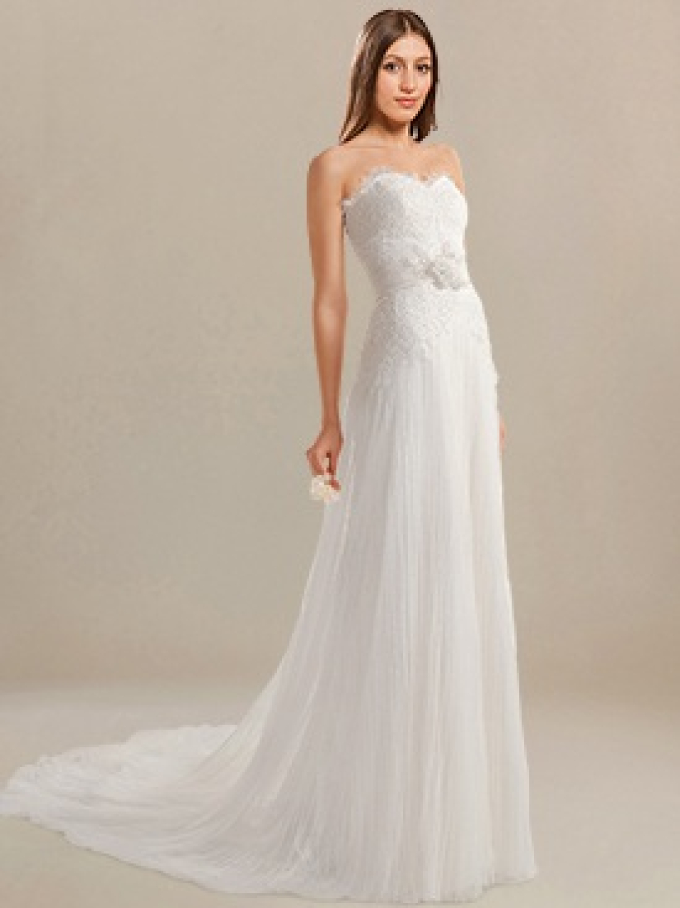 strapless wedding dress