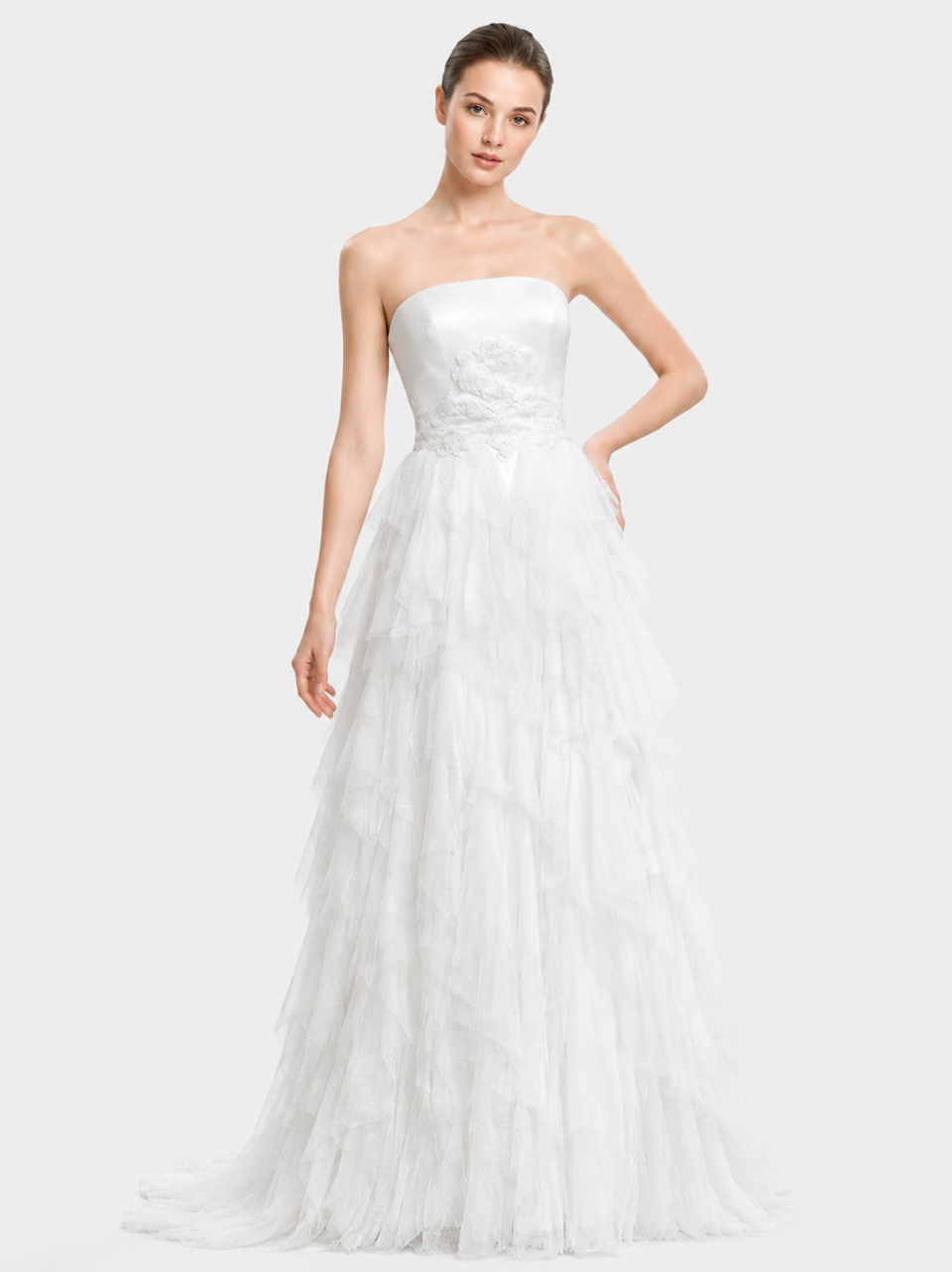 strapless wedding dress