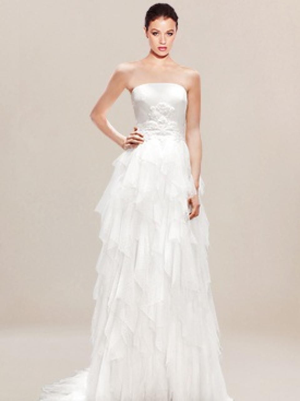 strapless wedding dress