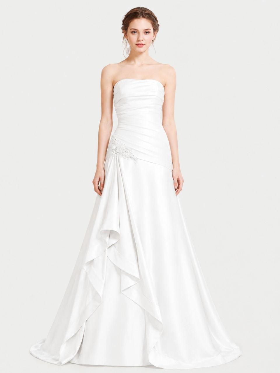 strapless wedding dress