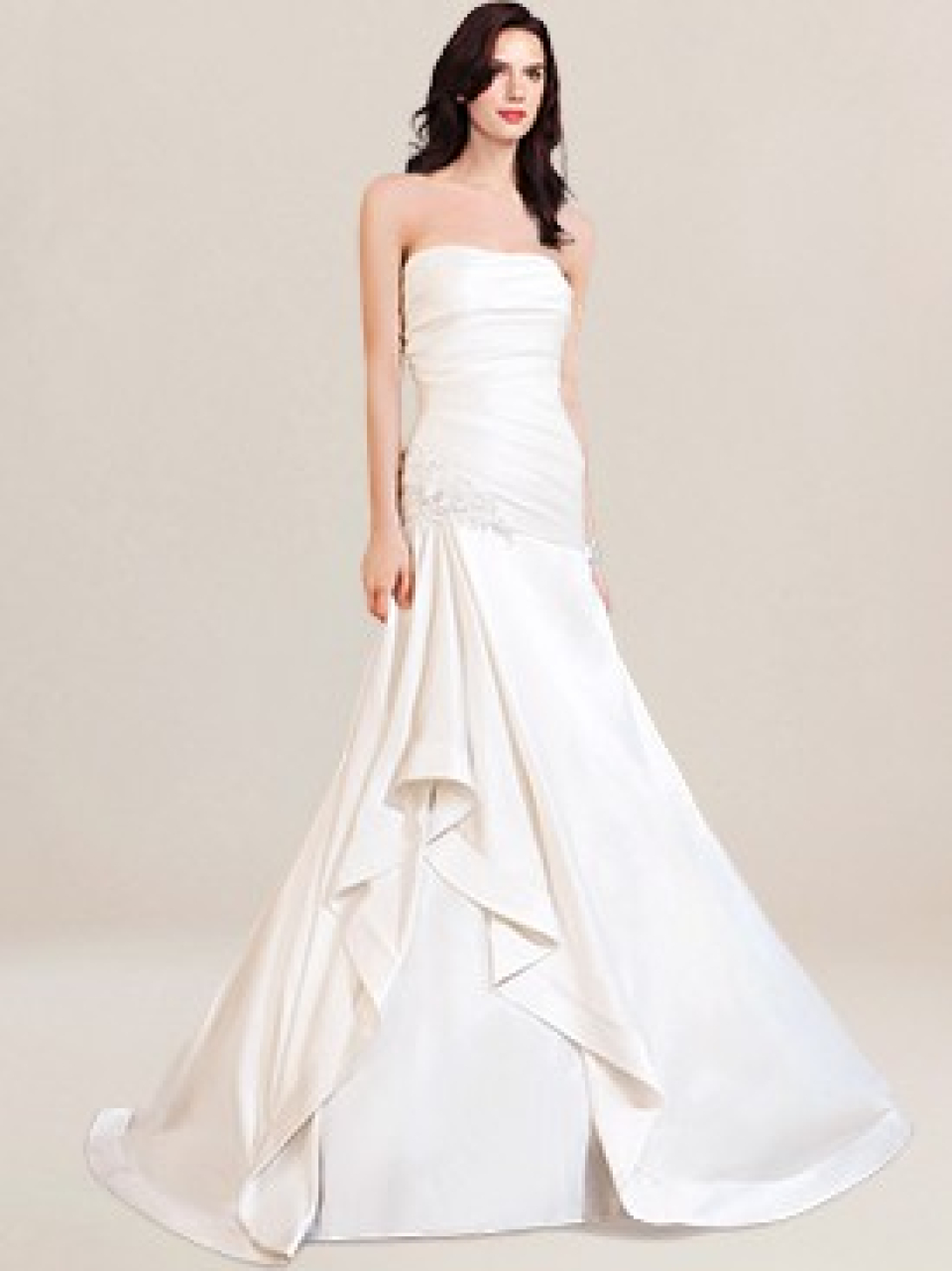 strapless wedding dress