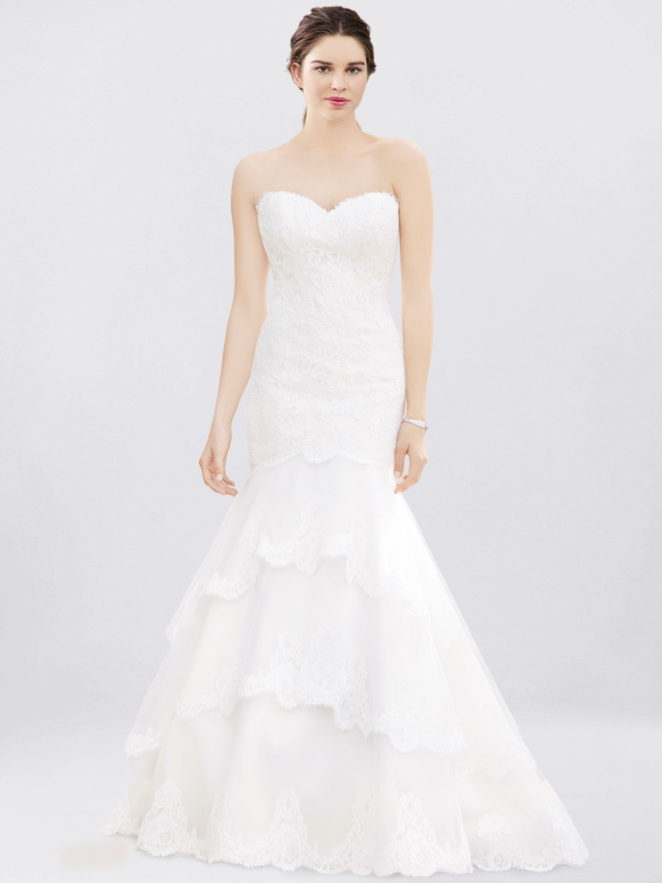 strapless wedding dress