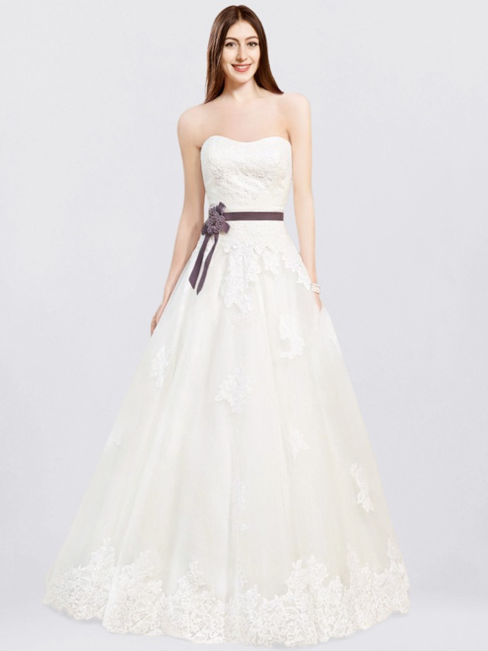 strapless wedding dress