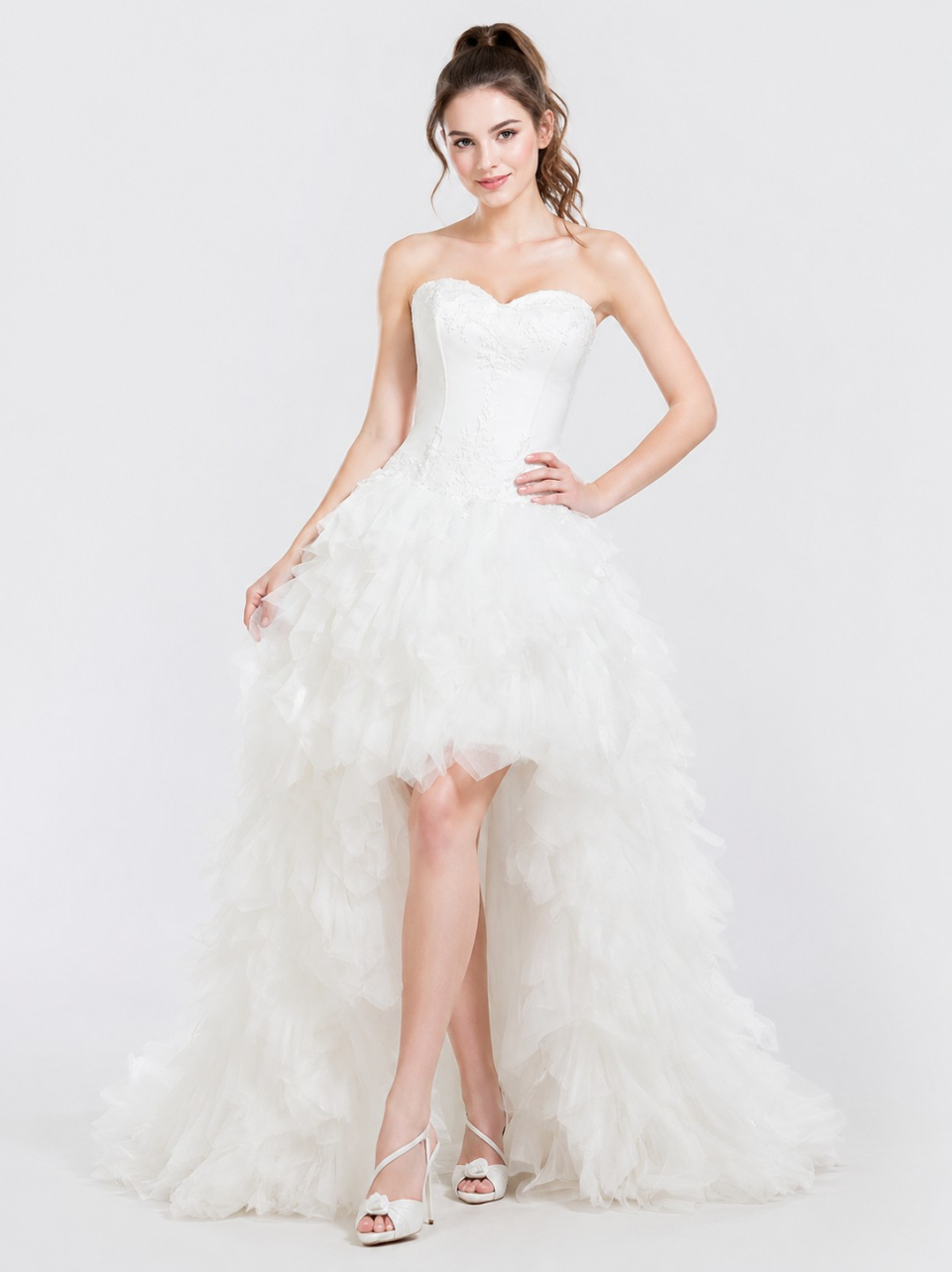 strapless wedding dress