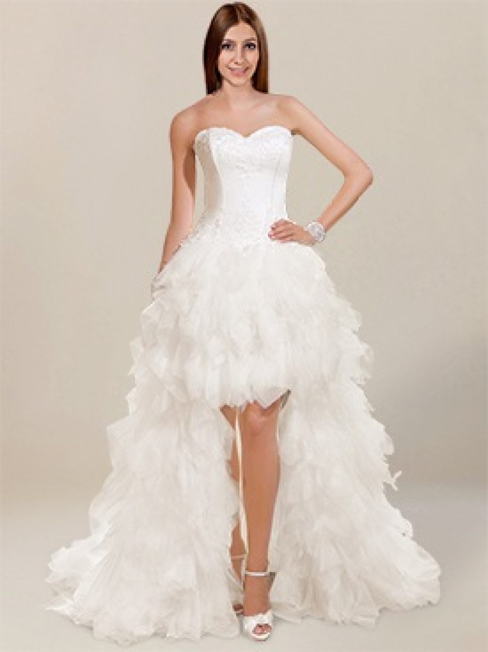 trägerlosen Brautkleid