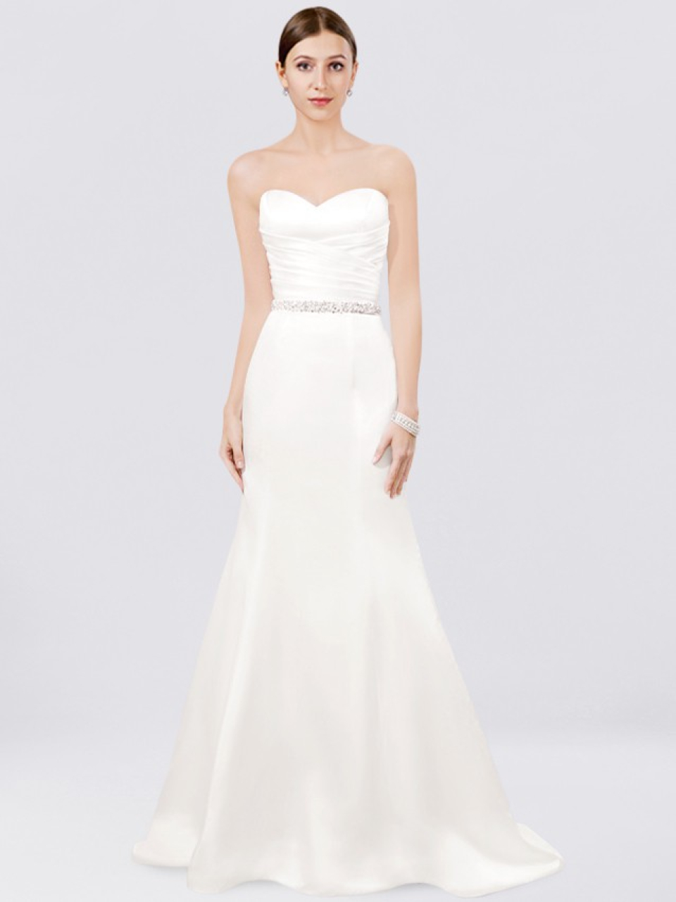 strapless wedding dress