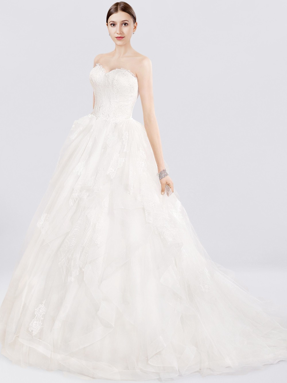 strapless wedding dress