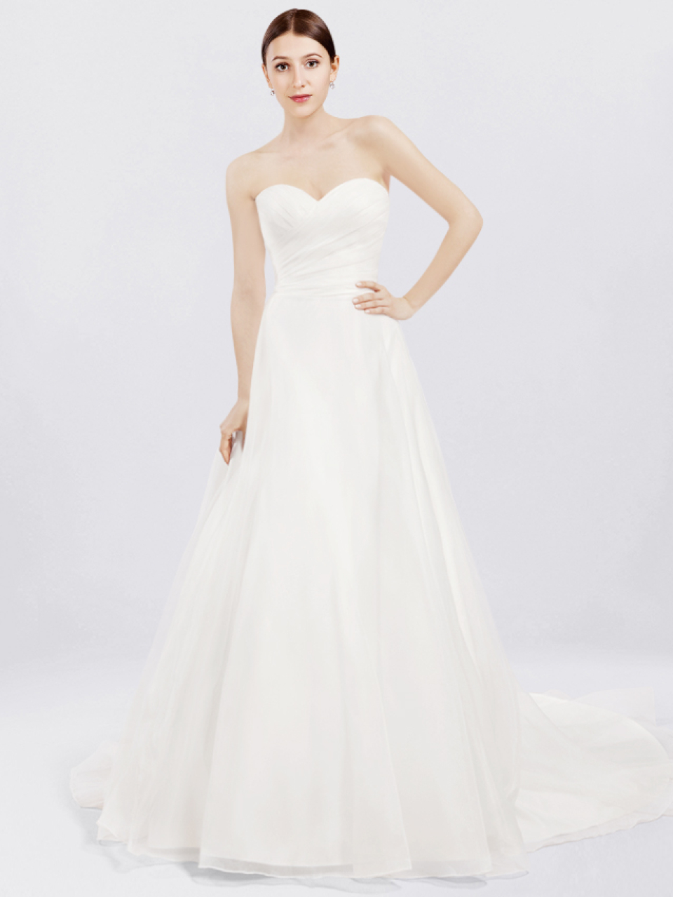 strapless wedding dress