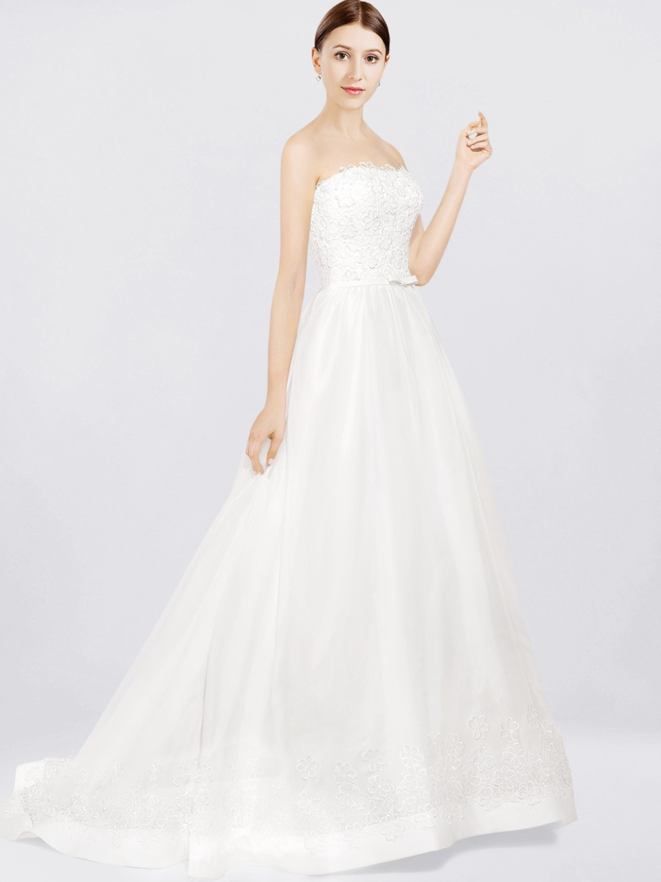 strapless wedding dress