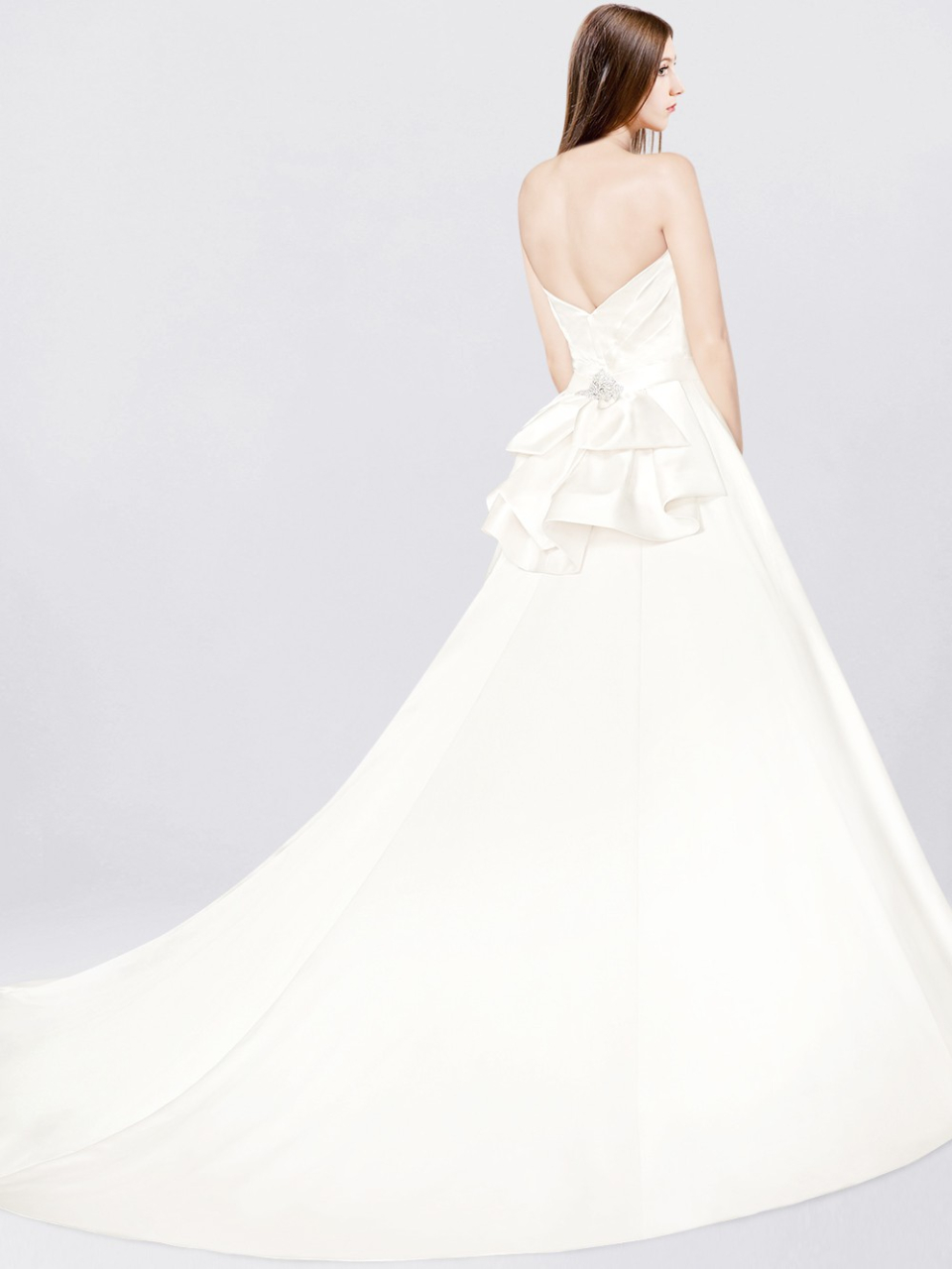 strapless wedding dress