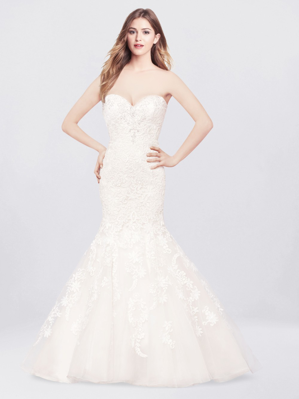 strapless wedding dress