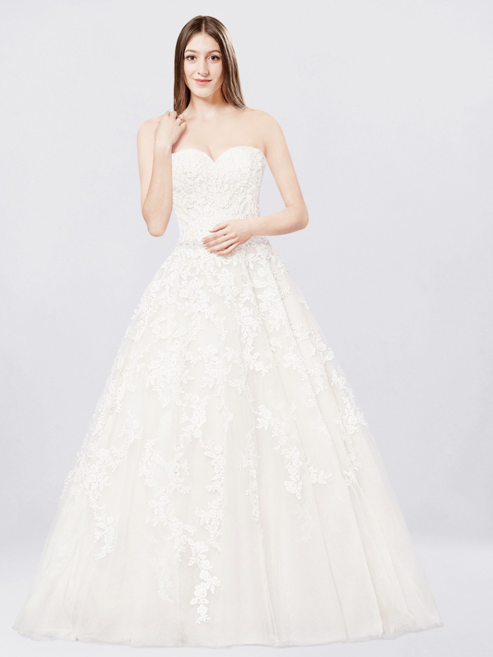 trägerlosen Brautkleid