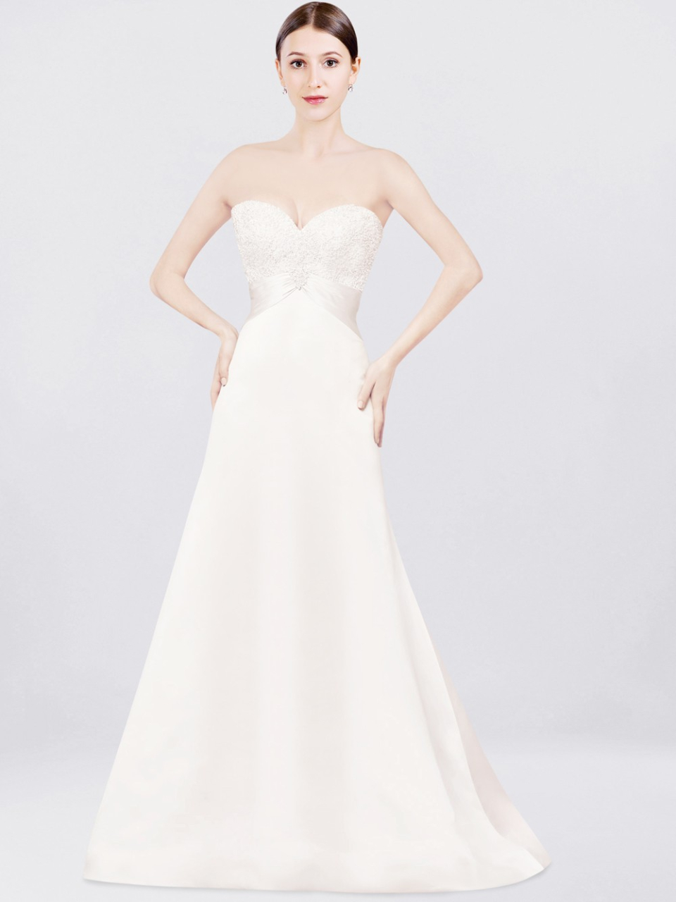 strapless wedding dress