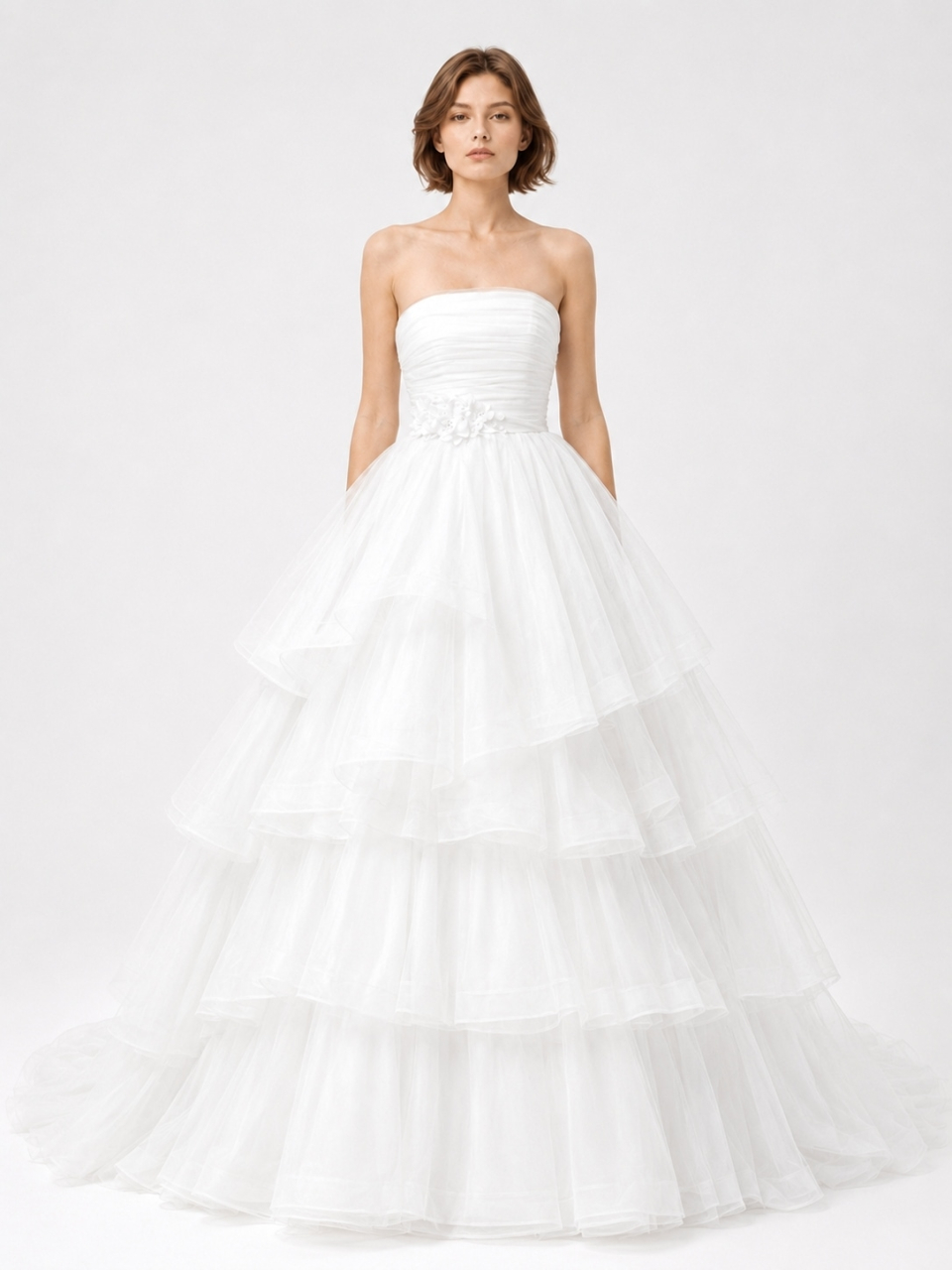 strapless wedding dress