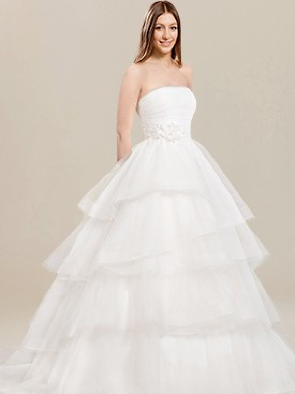 strapless wedding dress